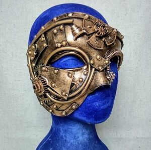Mask Masquerade Ubauta New In Box Steampunk Gold Adjustable Unisex